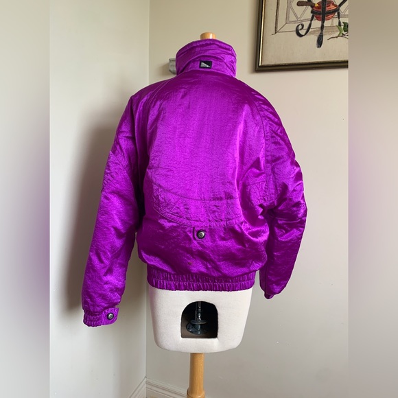 80s Purple Monochrome Ski Jacket - Picture 10 of 11